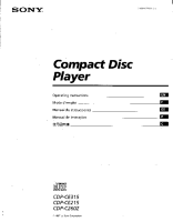 Sony CDP-CE315 - Owners Manual 